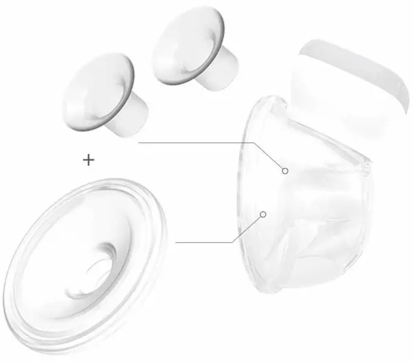 Piese de schimb pentru pompa de san Babyono - Shelly, pâlnii și accesoriul pentru alăptare