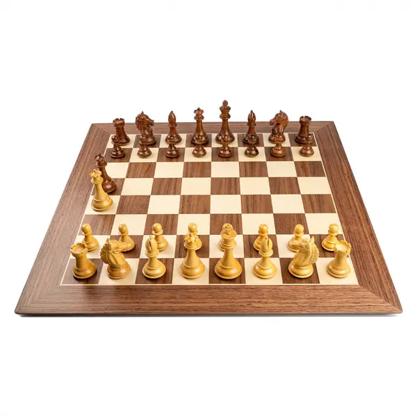 Piese lemn Staunton 6 Design Alban cu Tabla lemn nuc Rechapados 55mm