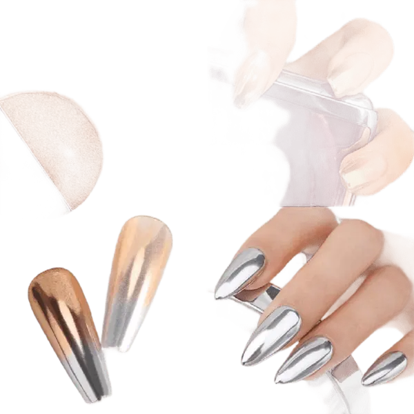 Pigment Efect Oglindă 2 Culori – Duo Chrome Profesional pentru Unghii