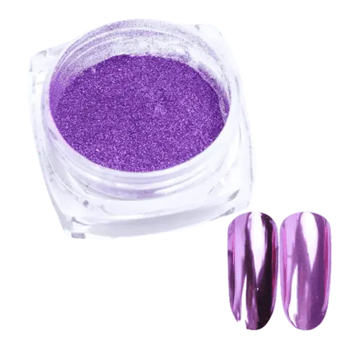 Pigment Efect Oglindă Violet HQ C003V – Chrome Nails Profesional