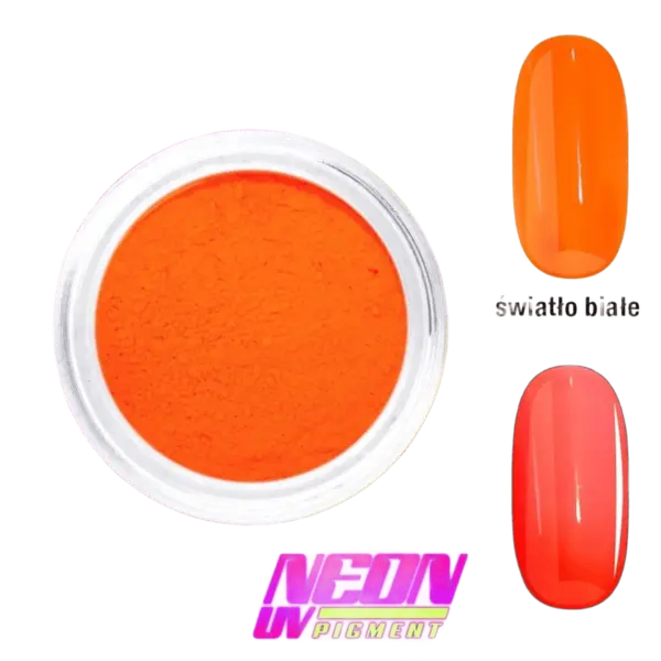 Pigment Neon Unghii PN5 – Portocaliu UV Intens pentru Nail Art