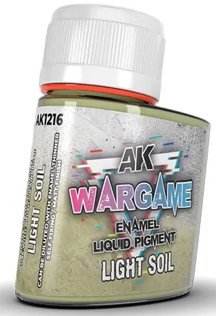 Pigmenți lichizi pentru email AK Interactive - Battle Ground / Light Soil (AK1216) (35 ml)