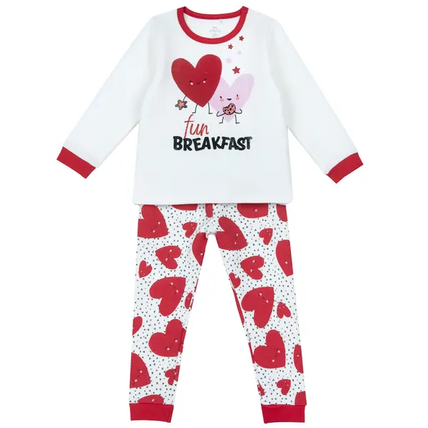 Pijama copii Chicco, alb, 31401-63MCU