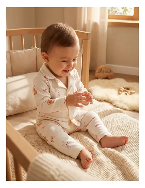 Pijama premium, Fetita Iepuras, alb-roz