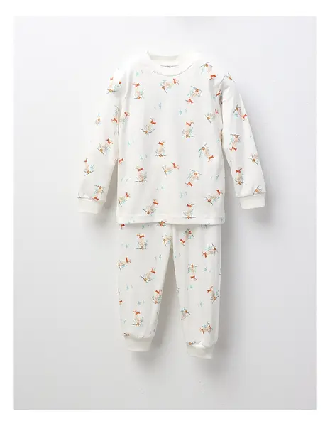 Pijama Ratusca Cea Frumoasa, model alb