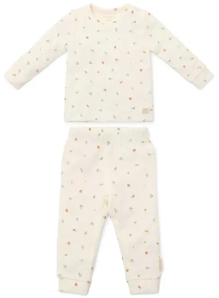 Pijamale din două piese pentru copii Little Dutch Forest Treasures - 86-92 cm, 1-2 ani, White