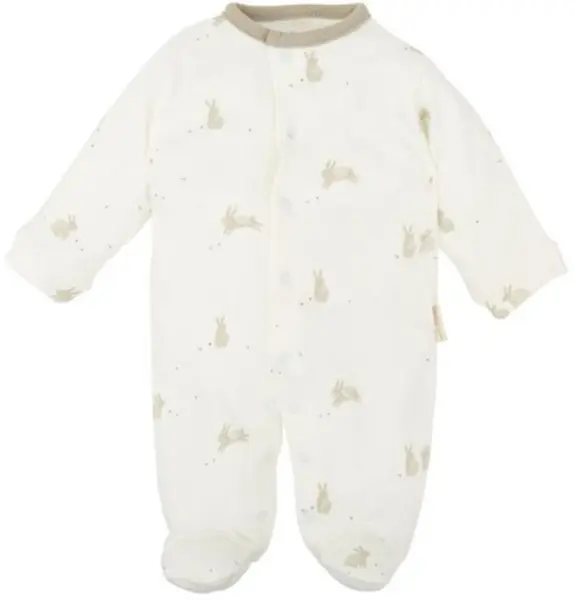 Pijamale pentru bebeluși Bimbidreams - Bunny, 1-3 luni, Green Moss