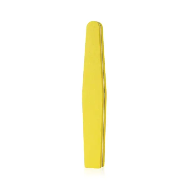 Pila buffer unghii Marquise, BUFF09, Galben, granulatie 100/180