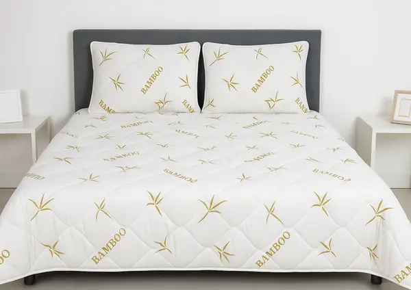 Pilota de iarna matlasata Somnart Bambus Confort din microfibra 140 x 200 cm, 500 g