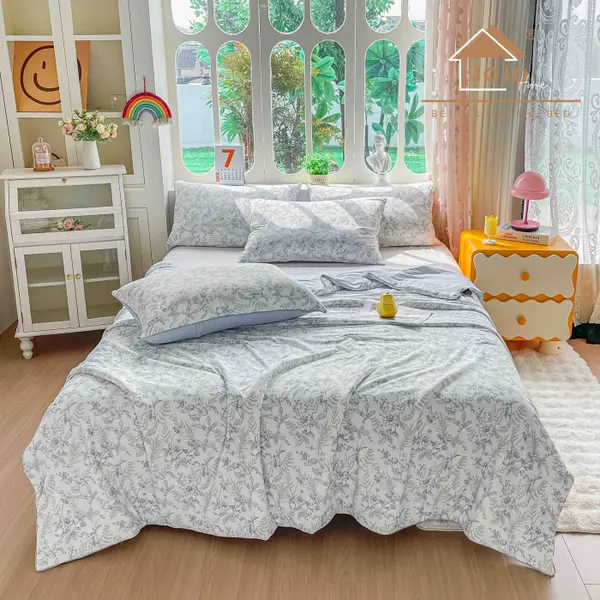 Pilota de Vara Premium Cooling Touch 200x230 cm + 2 Fete de Perna 50x70 cm , Efect Racoritor - Bleumarin