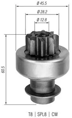 Pinion electromotor MAGNETI MARELLI 940113020097