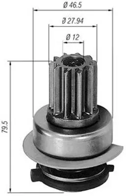 Pinion electromotor MAGNETI MARELLI 940113020291