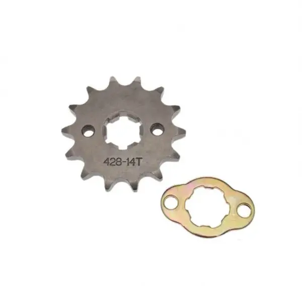 Pinion fata transmisie si siguranta 14 dinti, pas 428, Yamaha YBR 125