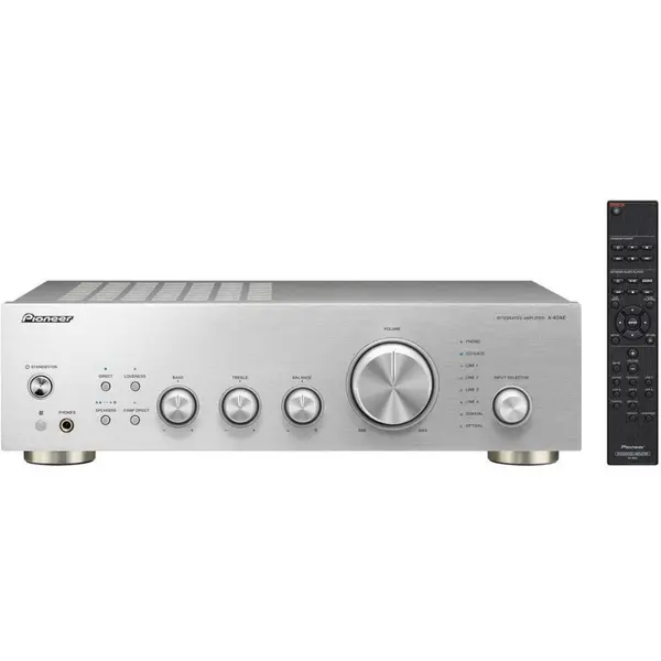 Pioneer Amplificator integrat Pioneer A-40AE-S Hi-Fi Stereo 60W/4Ω 30W/8Ω, Argintiu