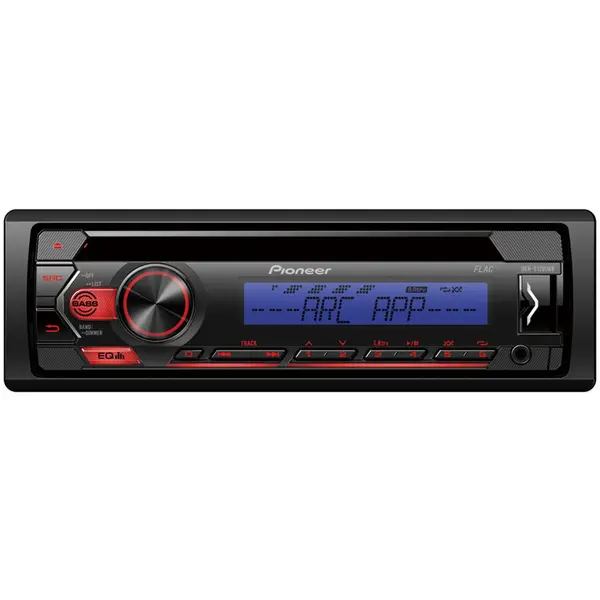 Pioneer Radio auto, Pioneer, DEH-S120UBB, CD, USB, 4x50 W, Rosu-Negru