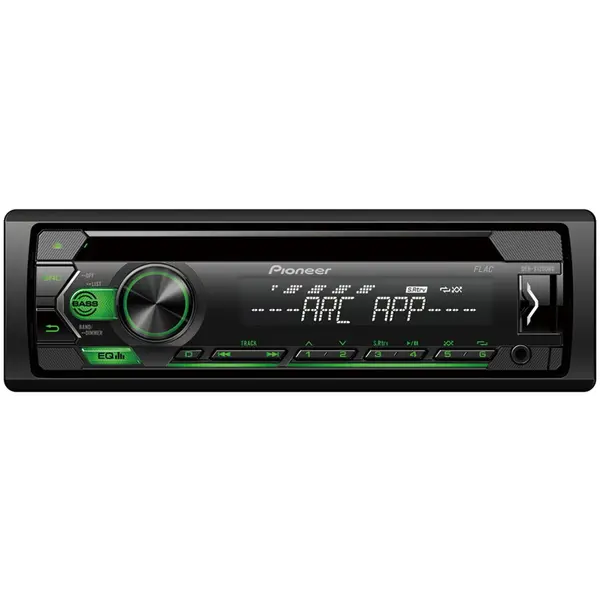 Pioneer Radio auto, Pioneer, DEH-S120UBG CD, USB, 4x50 W, Verde-Negru