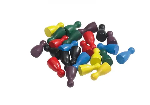 Pioni pentru jocuri, set 4 bucati, negru