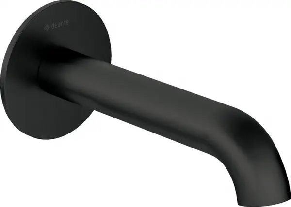 Pipa cada culoare neagra, cu montare in perete, Deante Silia