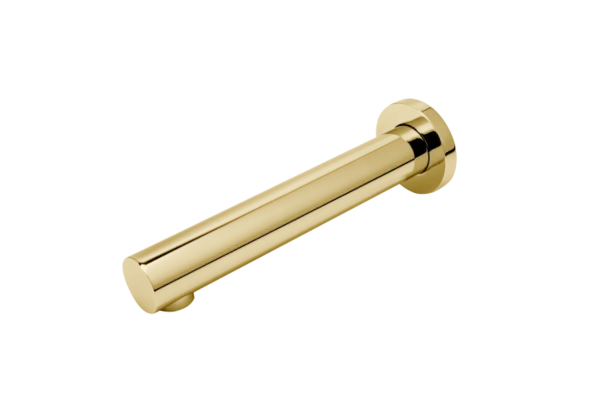 Pipa fixa rotunda Inula, pentru baterie incastrata, 200 mm, 1 2 , auriu lucios