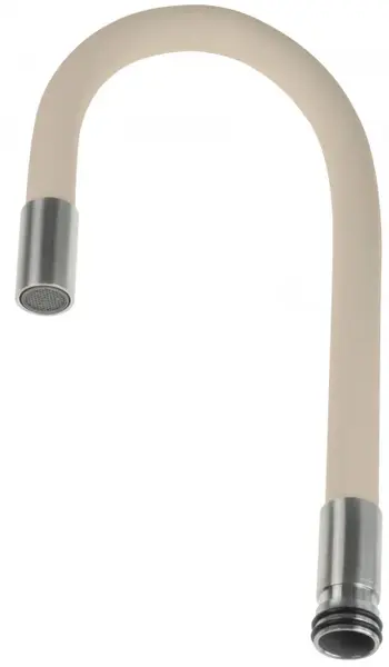 Pipa flexibila pentru baterie bucatarie, bej inox, Deante Luno