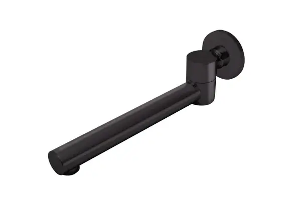 Pipa mobila rotunda Inula, pentru baterie incastrata, 244 mm, 1 2 , negru