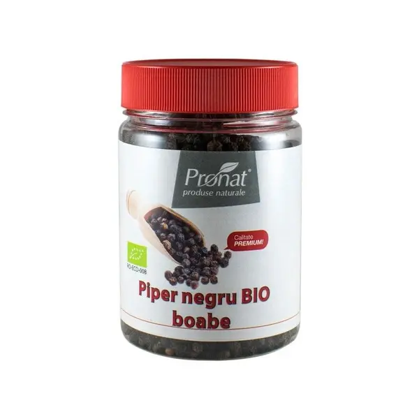 Piper Negru Bio Boabe, 140 g