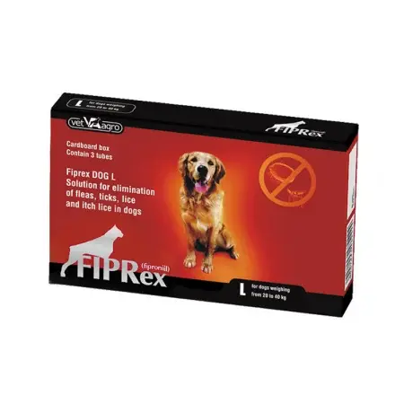 Pipeta antiparazitara pentru caini Fiprex 75 L ( 20 - 40 kg ) x 1 pipeta