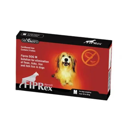 Pipeta antiparazitara pentru caini Fiprex 75 M ( 10 - 20 kg ) x 1 pipeta