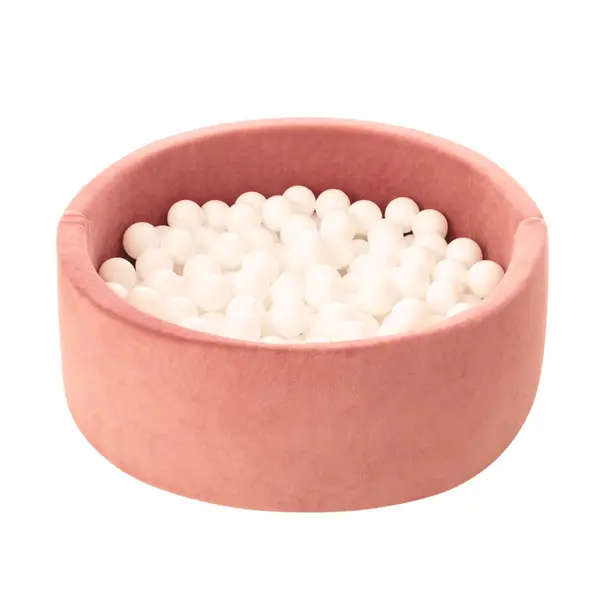Piscină cu bile, Catifea Roz Vintage, 200 de bile, TWINDECO Old Pink Velvet