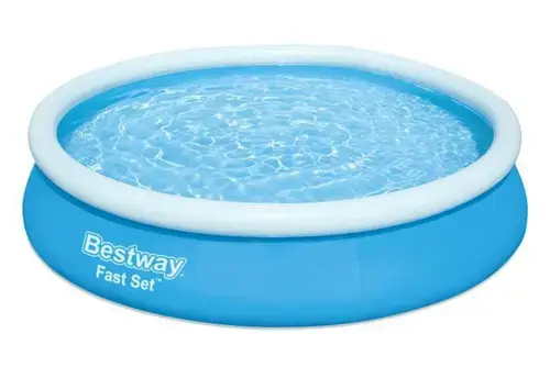 Piscina supraterana BESTWAY Fast Set 57274, 366 x 76 cm, 5.377 L (Albastru/Alb)