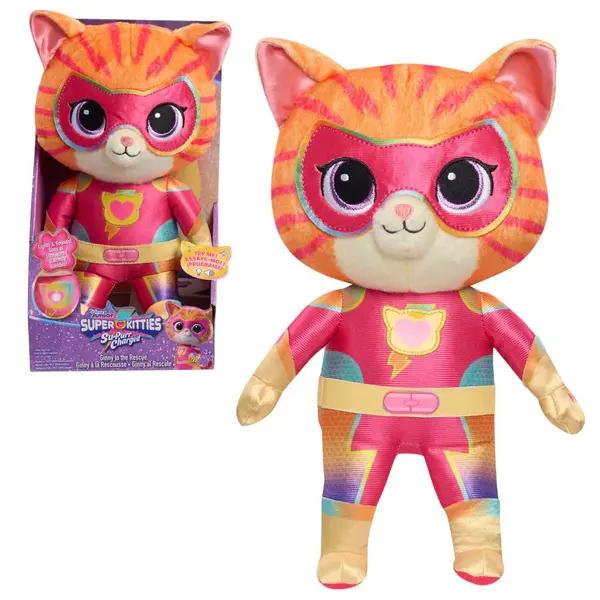 Pisicuta de plus interactiva Super Kitties Ginny to the Rescue