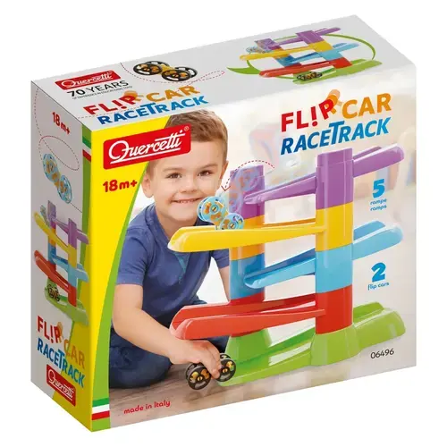 Pista de curse Flipcar Quercetti Q06496, 18 luni +