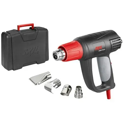 Pistol cu aer cald Skil 8004, 2000W, max 500 l/min, afisaj LCD, geanta plastic + accesorii