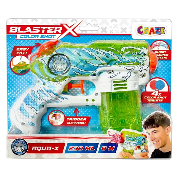 Pistol cu apă Craze - Blaster-X, 230 ml, sortiment