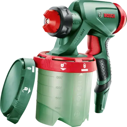Pistol de pulverizare fina Bosch ALLPaint pentru sistemele de vopsit Bosch PFS 3000-2 si PFS 5000, recipient vopsea 1000 ml