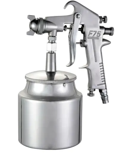 Pistol de vopsit F-75 S cu aer comprimat + rezervor 750ml CUPA DEDESUBT