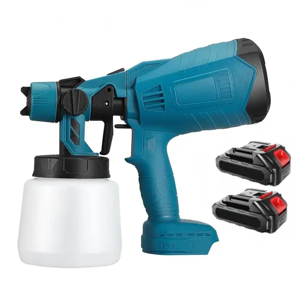 Pistol de vopsit HVLP cu acumulator, 2x48V, 800 ml