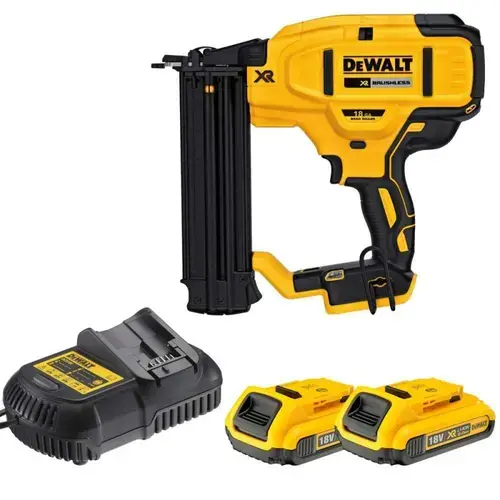 Pistol DeWalt DCN681N compatibil cu acumulator pentru batut cuie (Negru/Galben)