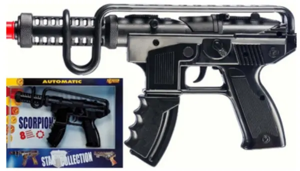 Pistol-mitraliera pentru copii Villa Giocattoli Scorpion - Cu capse