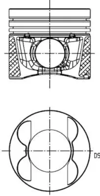 Piston KOLBENSCHMIDT 40776620