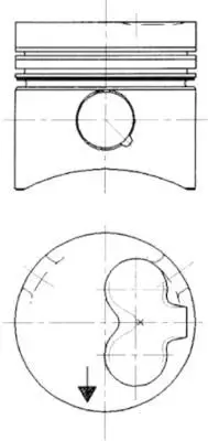 Piston KOLBENSCHMIDT 90732600