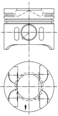 Piston KOLBENSCHMIDT 97482600