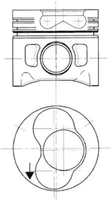 Piston KOLBENSCHMIDT 99742720