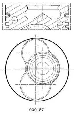 Piston MAHLE 030 87 01