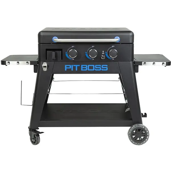 Pit Boss Gratar pe gaz tip plancha cu 3 arzatoare Pit Boss Ultimate Plancha 10810, Negru