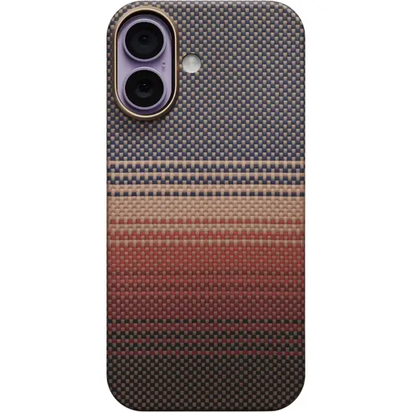 Pitaka Carcasa Pitaka Ultra Slim Sunset cu Magnetic Ring compatibila cu iPhone 17, Portocaliu