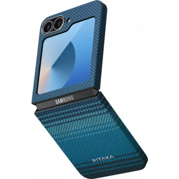 Pitaka Husa de protectie Pitaka MagEZ 5 600D, Moonrise Ultra Slim Samsung Galaxy Z Flip 6, Albastru