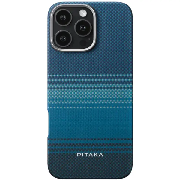 Pitaka Husa de protectie Pitaka Tactile Woven Aramida Magsafe pentru iPhone 16 Pro, Moonrise