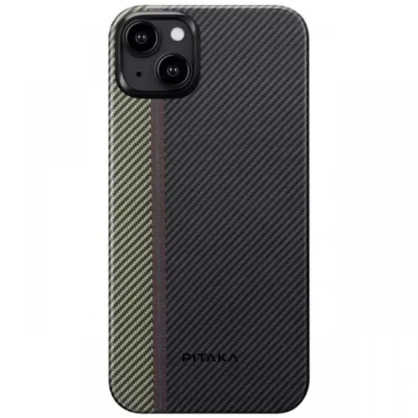 Pitaka Husa MagEZ 4 Aramida 600D iPhone 15 Plus, MagSafe Overture