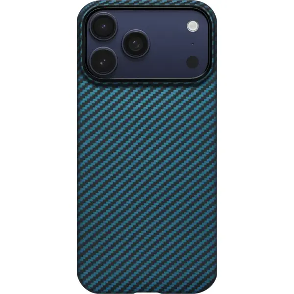 Pitaka Husa Pitaka pentru iPhone 17 Pro Max, MagEZ 7 1500D, Ultra-Slim, MagSafe, Negru/Albastru